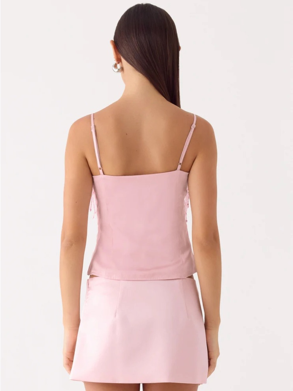 Siren Beaded Sequin Top - Pink - Picture 2 of 2